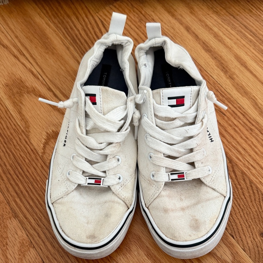 Tommy Hilfiger Twodesi Scrunch Back White Casual Sneakers